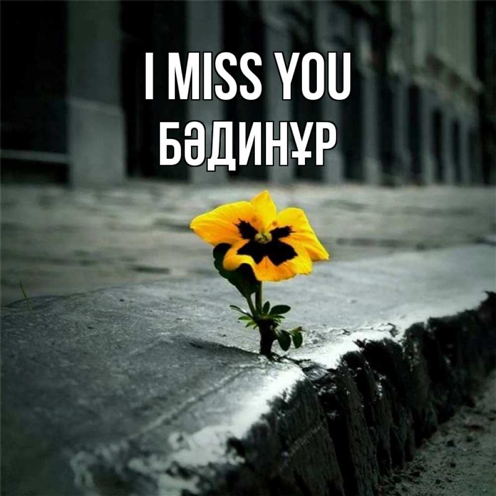 Greetings card с именем, БӘДИНҰР I miss you надеюсь будет лучше Greetings with text for free download 