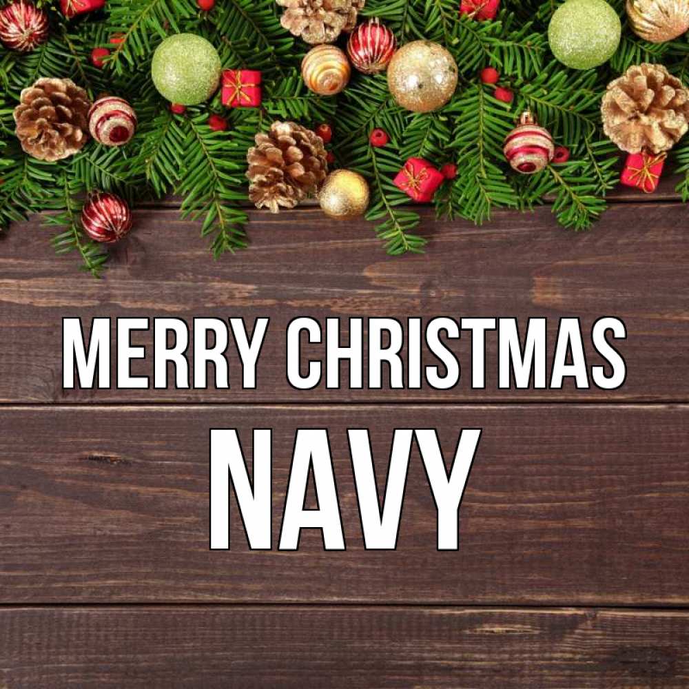 Greetings card с именем, Navy Merry Christmas с рождеством Greetings with text for free download 