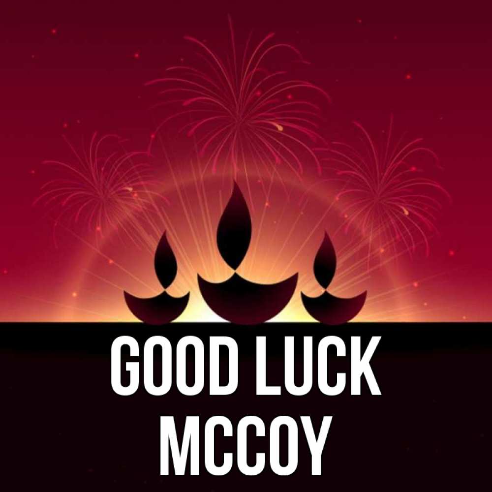 Greetings card с именем, Mccoy Good luck праздник Greetings with text for free download 