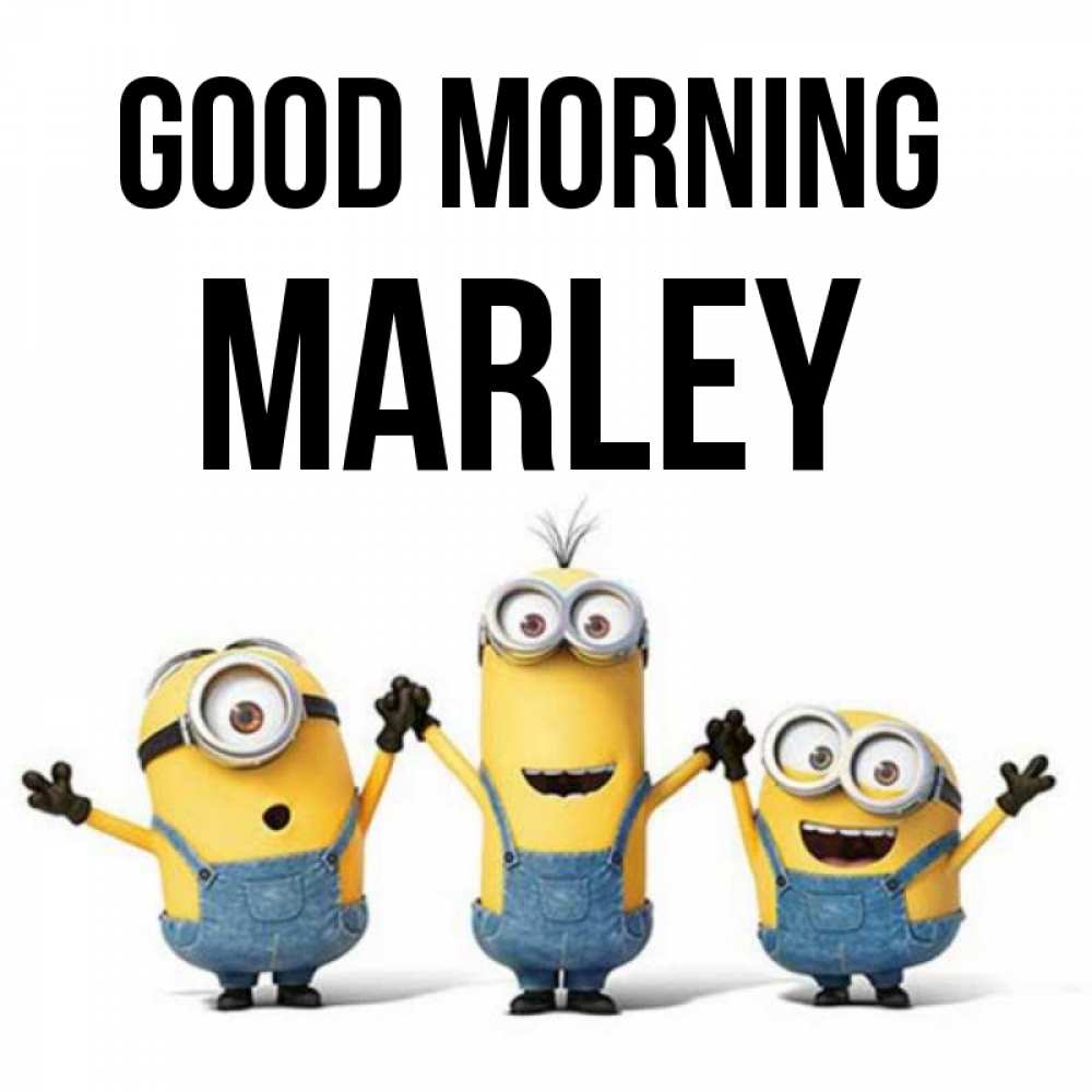 Greetings card с именем, Marley Good morning бодренького утра Greetings with text for free download 
