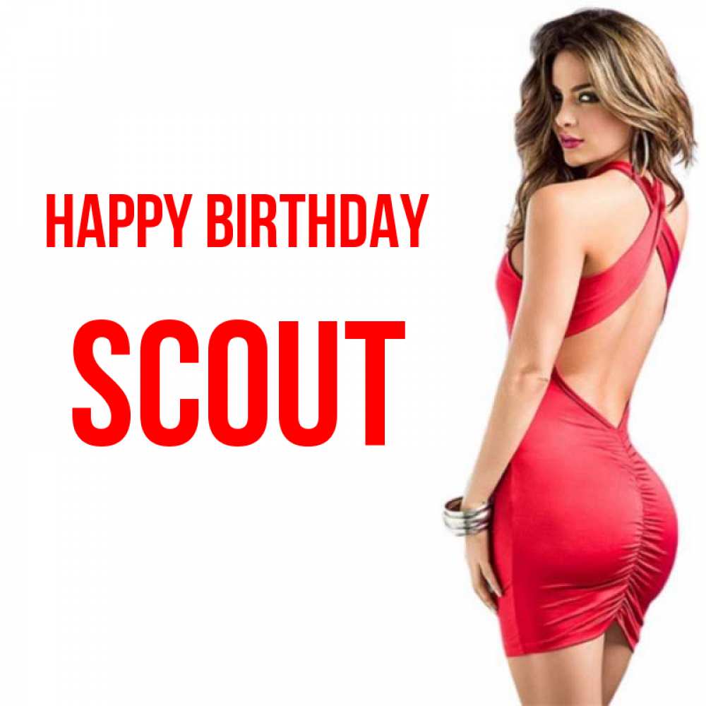 Greetings card с именем, Scout Happy Birthday Поздравительная открытка для парня или подруги Greetings with text for free download 