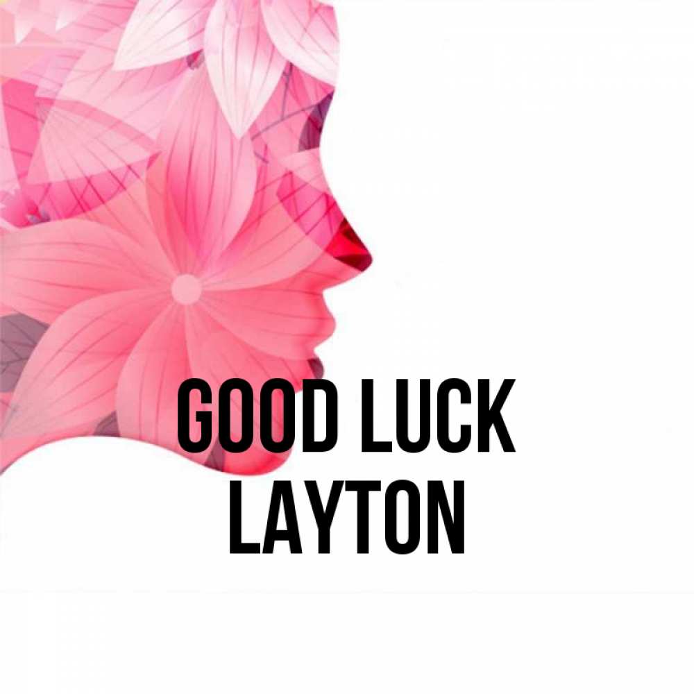 Greetings card с именем, Layton Good luck на удачу Greetings with text for free download 