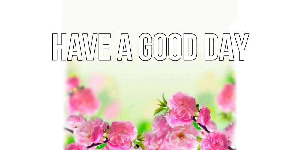 Greetings card с именем, выберите-имя Have a good day цветы Greetings with text for free download 