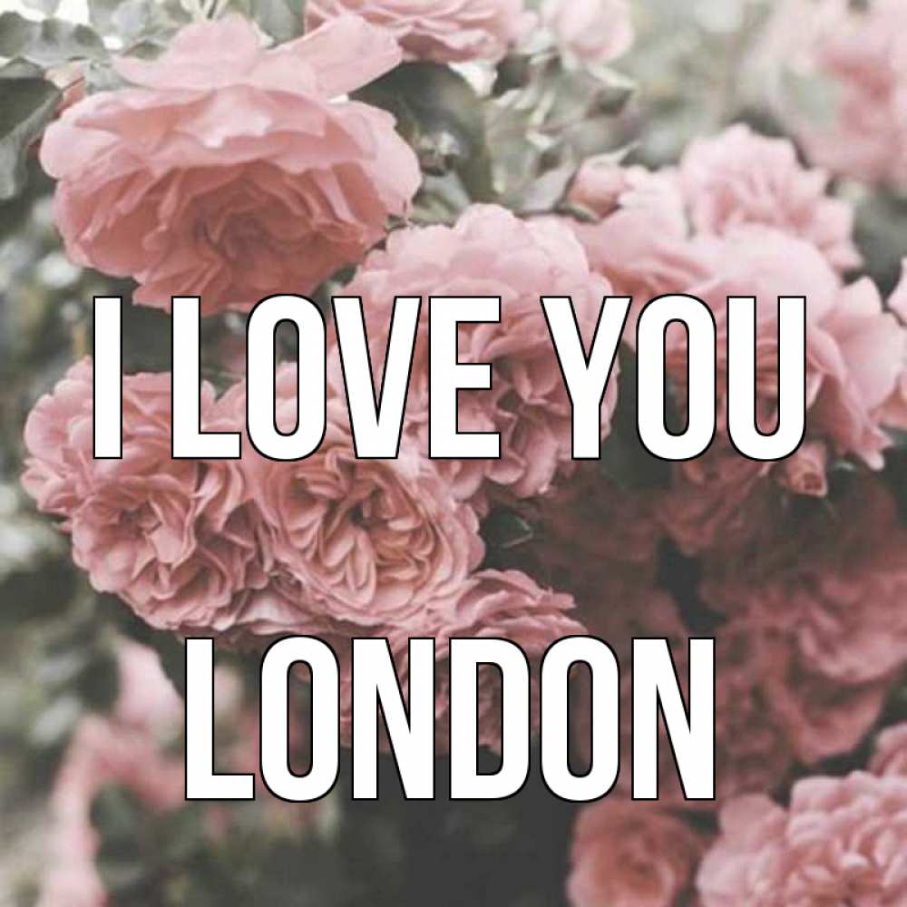 Greetings card с именем, London I love you розы 3 Greetings with text for free download 