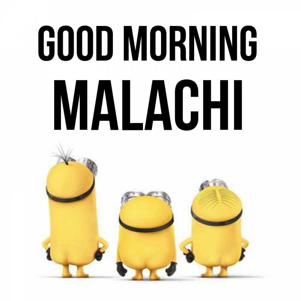 Greetings card с именем, Malachi Good morning подписать открытку онлайн бесплатно Greetings with text for free download 