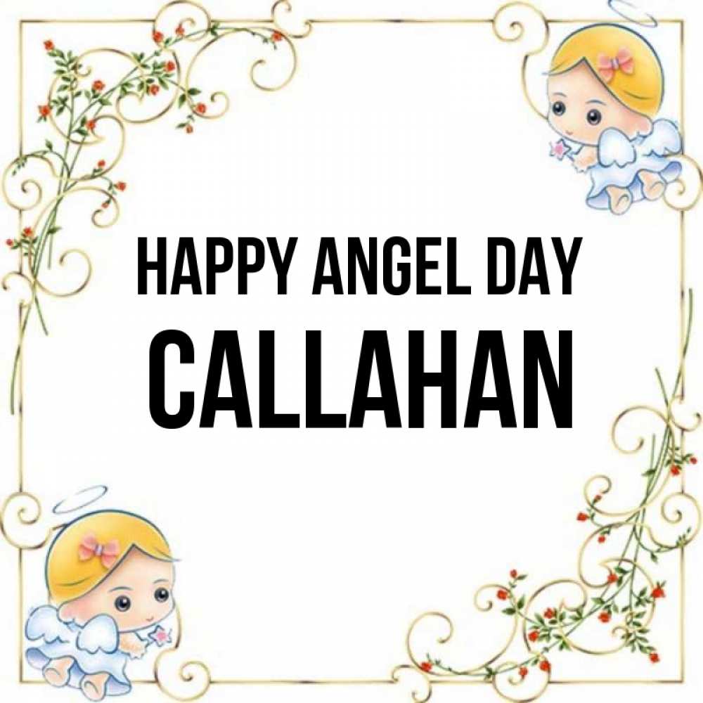 Greetings card с именем, Callahan happy angel day девочки ангелы Greetings with text for free download 