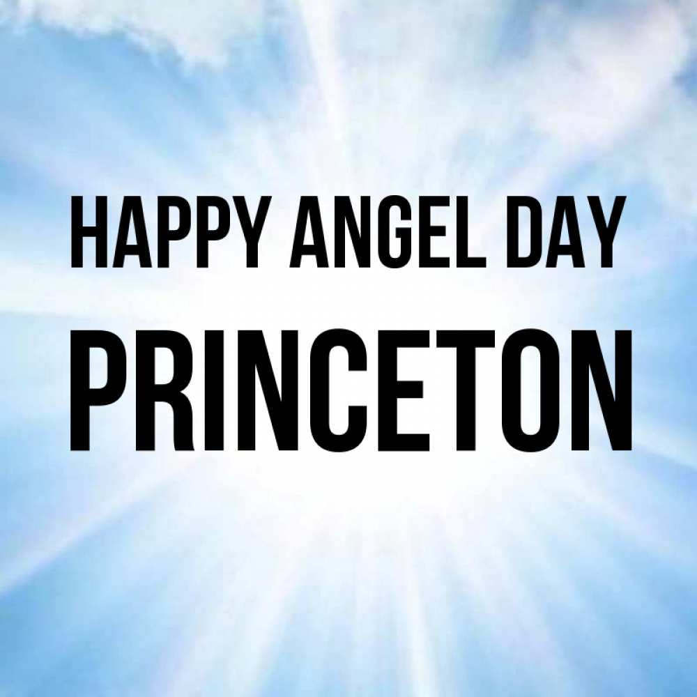 Greetings card с именем, Princeton happy angel day свет небесный Greetings with text for free download 