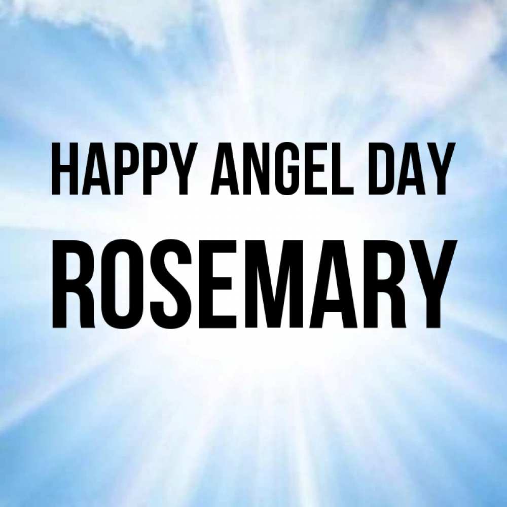 Greetings card с именем, Rosemary happy angel day свет небесный Greetings with text for free download 