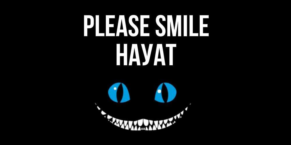 Greetings card с именем, НАУАТ Please smile кот улыбается Greetings with text for free download 