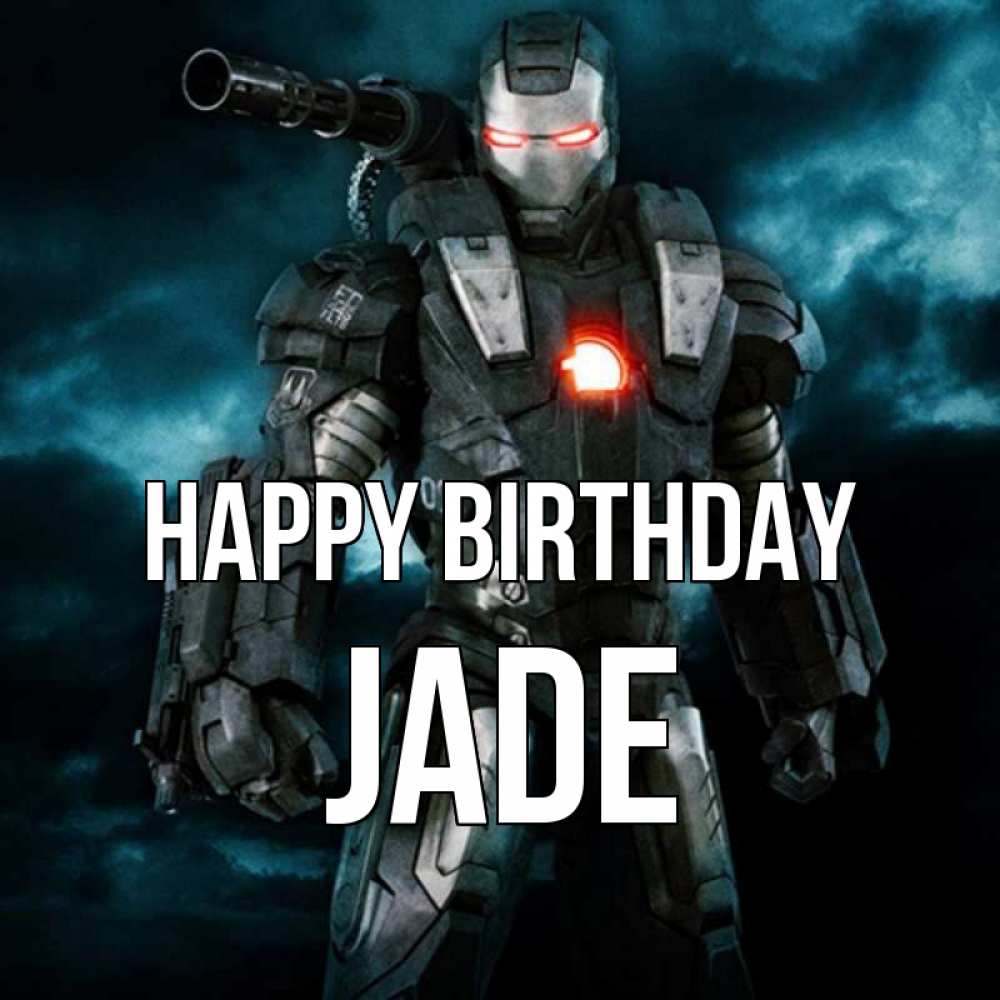 Greetings card с именем, Jade Happy Birthday марвел супергерой в новом костюме Greetings with text for free download 