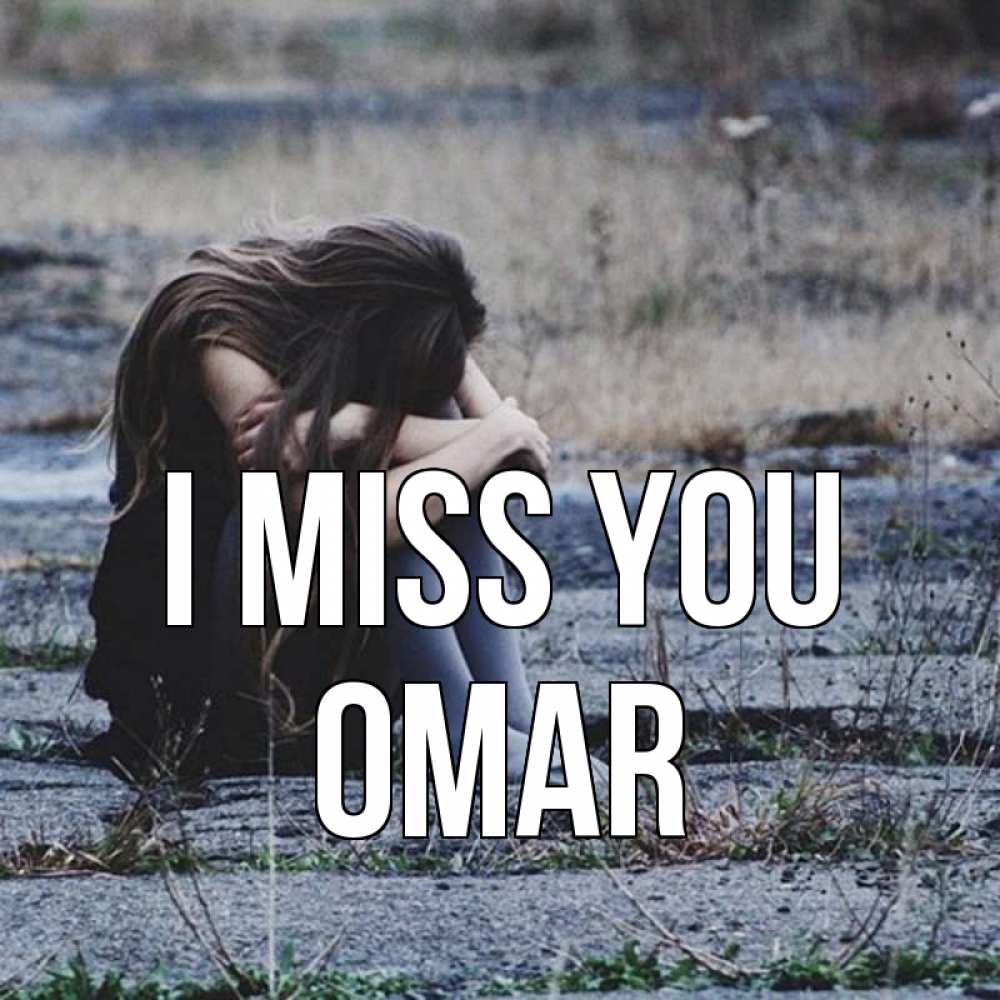 Greetings card с именем, Omar I miss you мне скучно очень Greetings with text for free download 