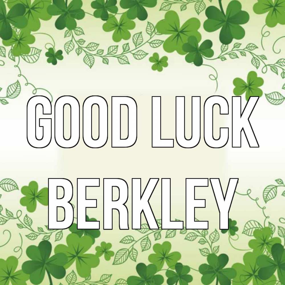 Greetings card с именем, Berkley Good luck открытка Greetings with text for free download 