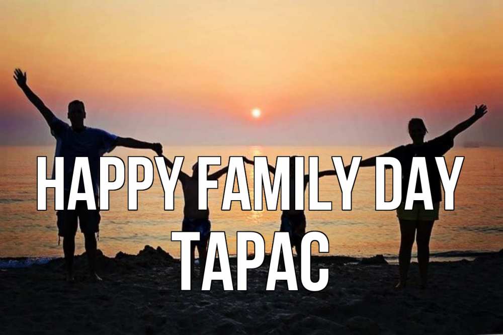 Greetings card с именем, Тарас happy family day мама, папа, дети, дочка,сын, море, пляж, закат Greetings with text for free download 