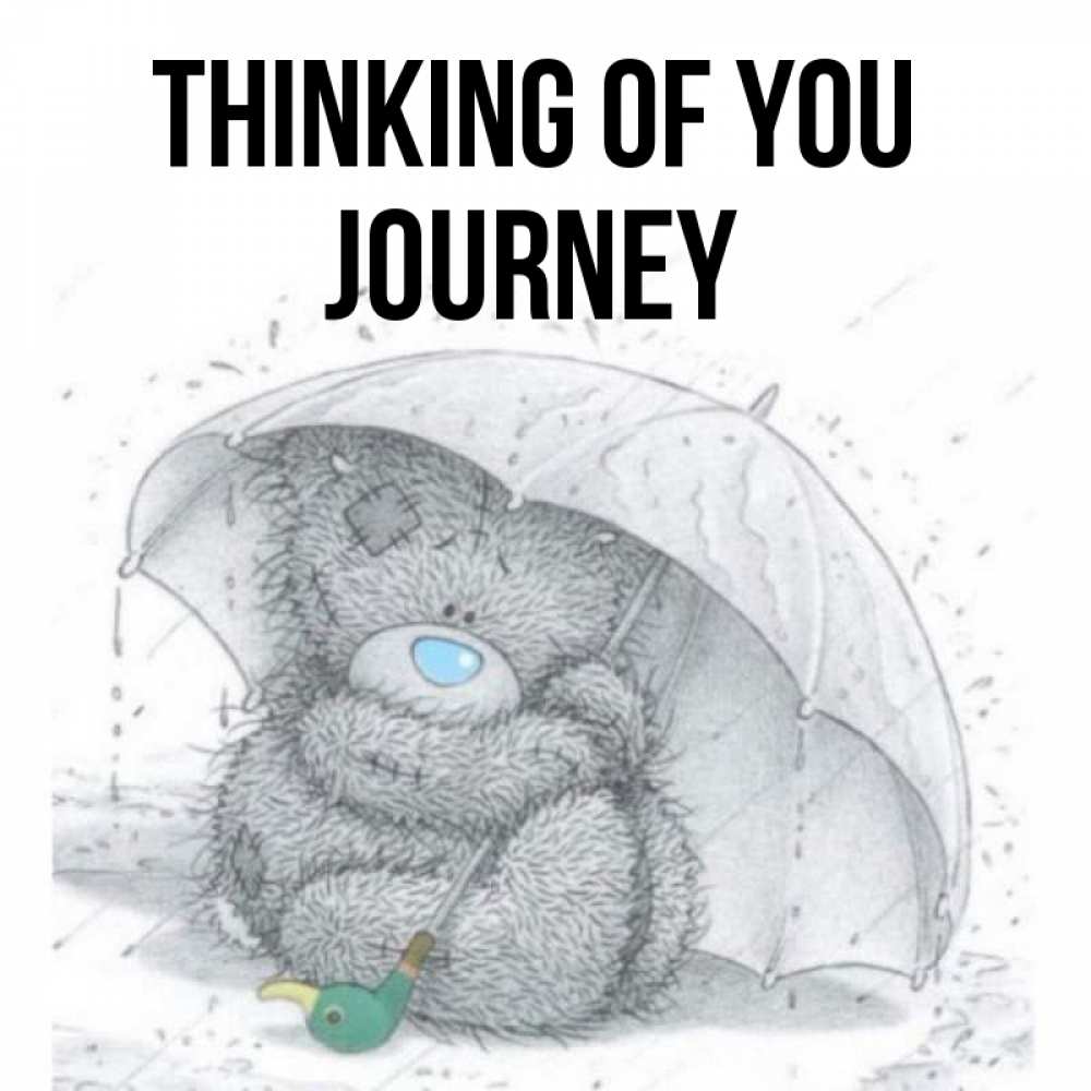 Greetings card с именем, Journey Thinking of you весеннее или осеннее настроение Greetings with text for free download 