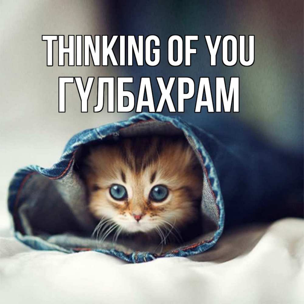 Greetings card с именем, ГҮЛБАХРАМ Thinking of you мне без тебя плохо Greetings with text for free download 