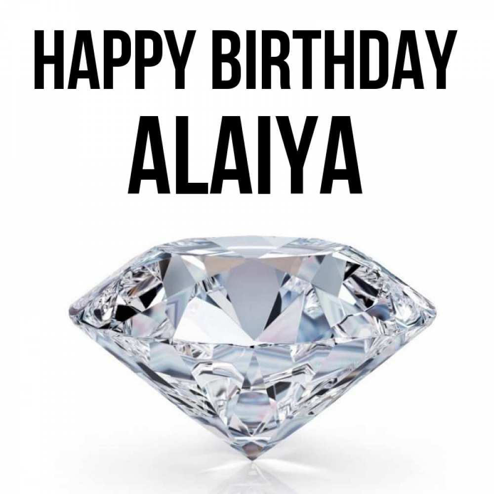Greetings card с именем, Alaiya Happy Birthday к пожеланием быть богатым Greetings with text for free download 