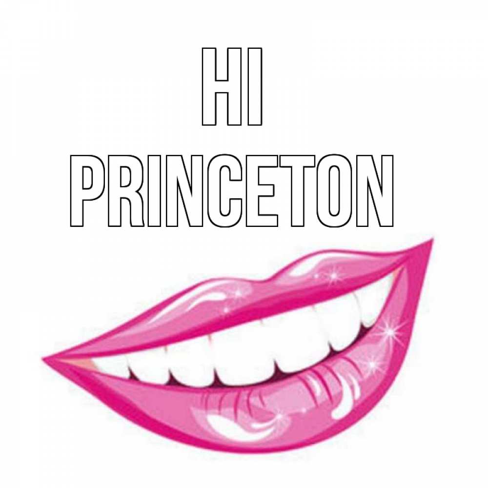 Greetings card с именем, Princeton Hi улыбка Greetings with text for free download 