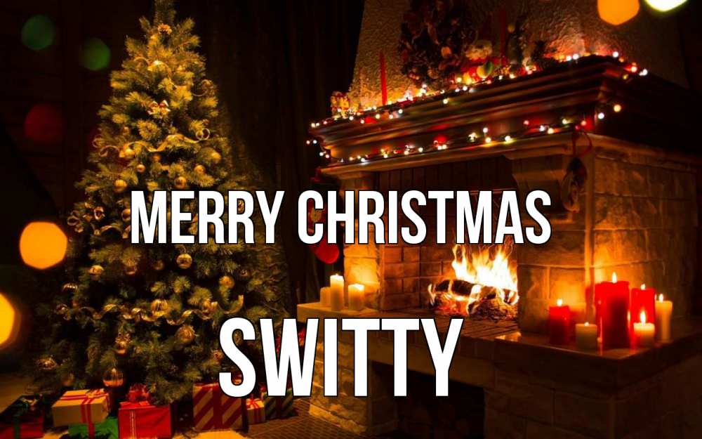 Greetings card с именем, switty Merry Christmas новый год Greetings with text for free download 