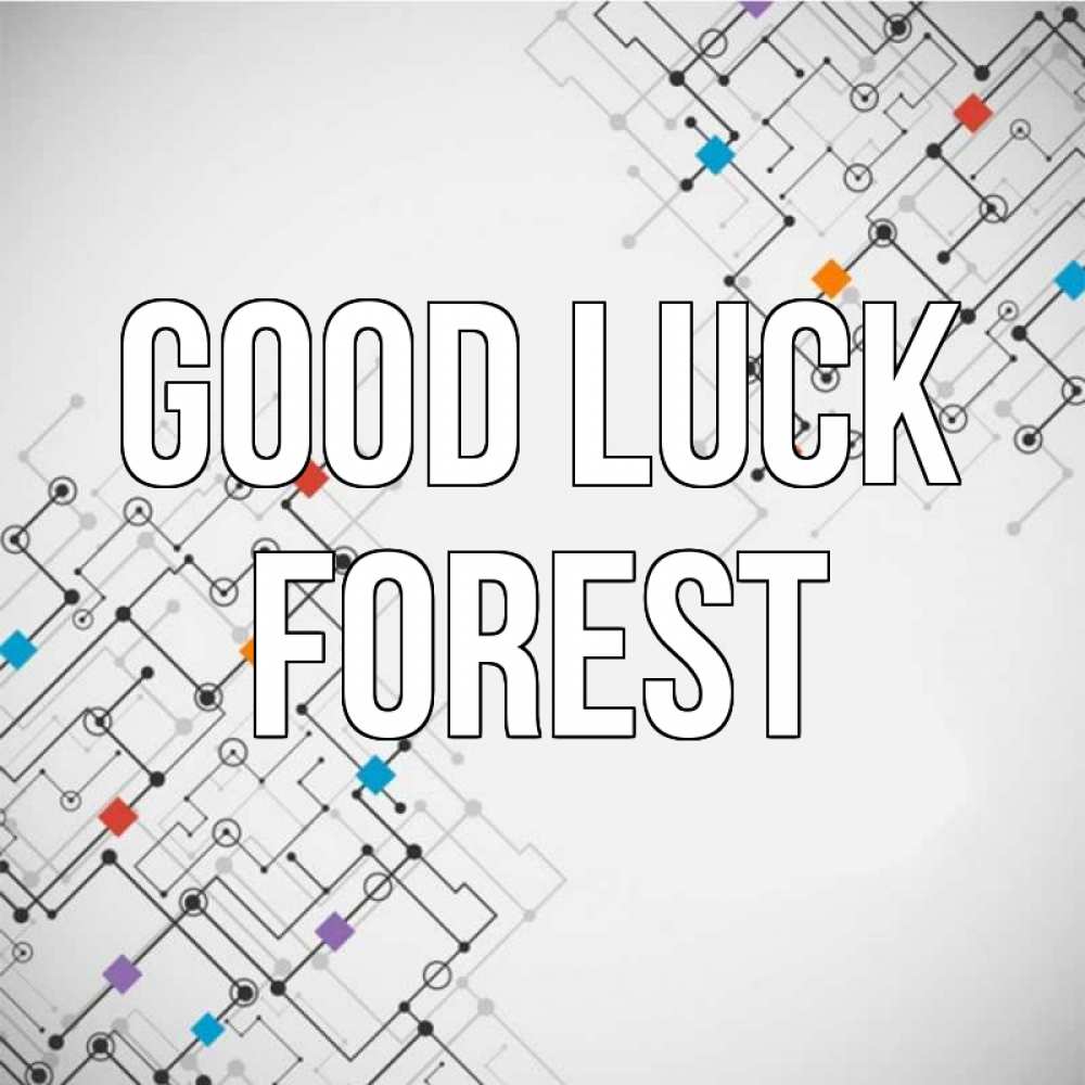 Greetings card с именем, Forest Good luck на удач Greetings with text for free download 