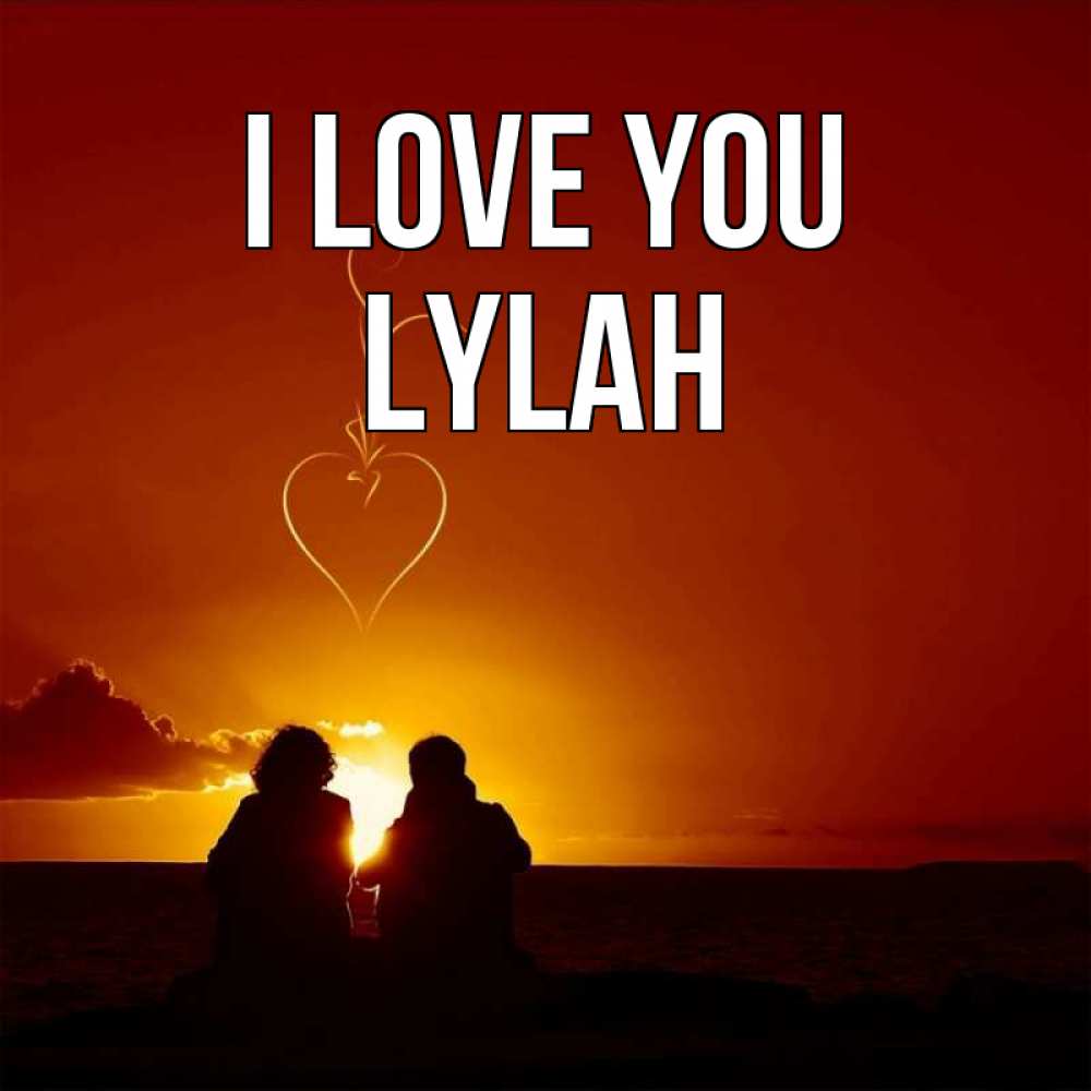 Greetings card с именем, Lylah I love you небо Greetings with text for free download 