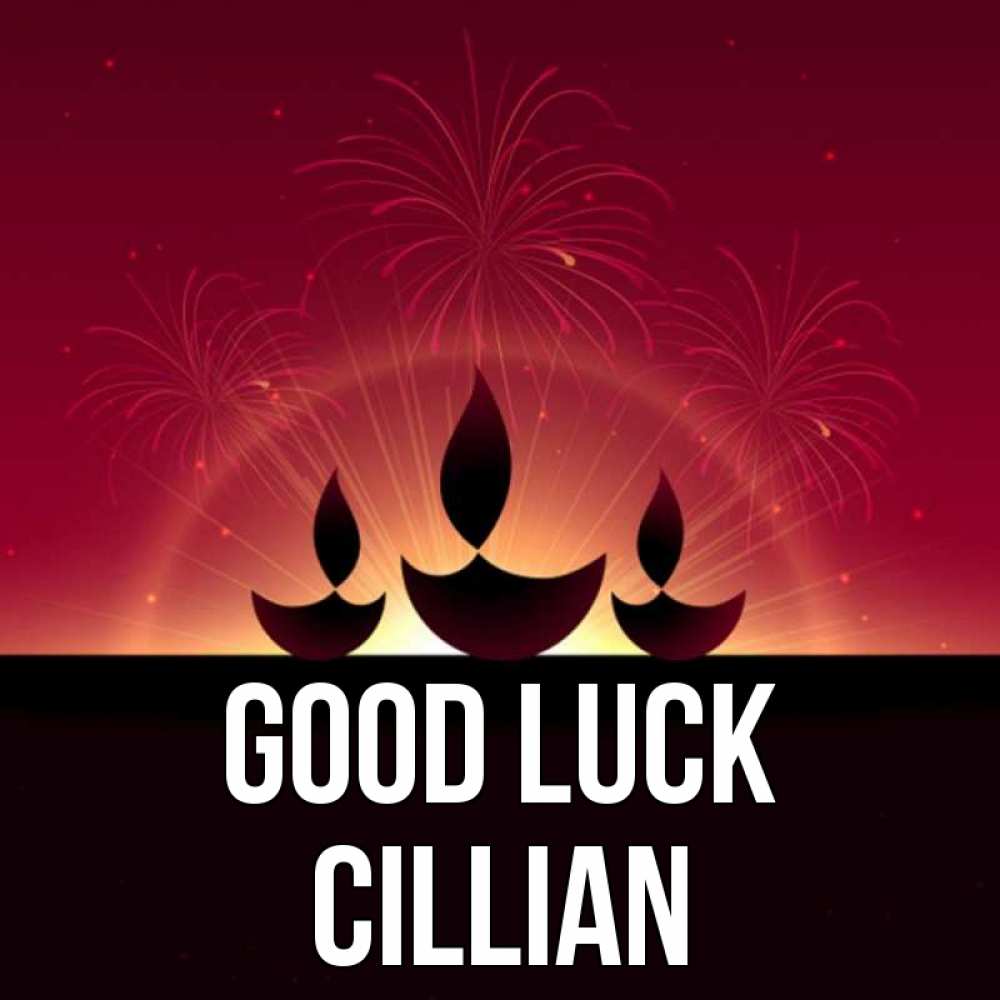 Greetings card с именем, Cillian Good luck праздник Greetings with text for free download 