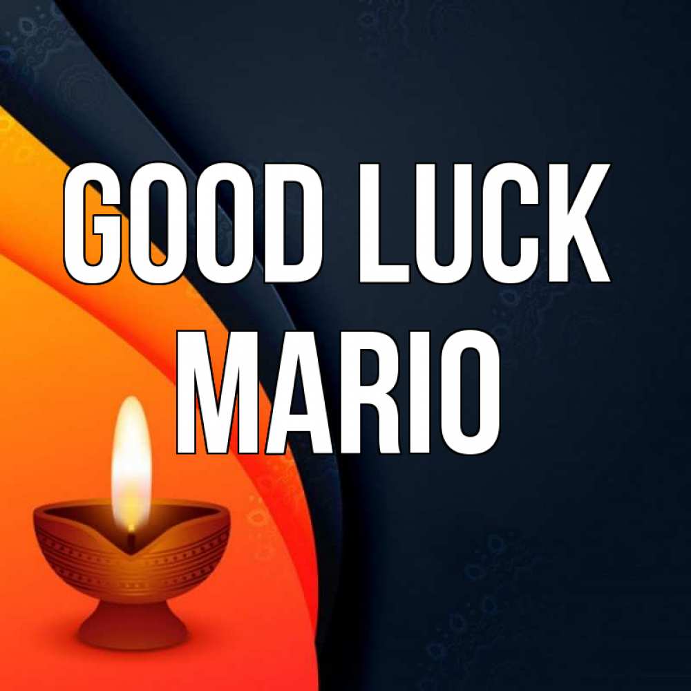 Greetings card с именем, Mario Good luck абстрактный фон Greetings with text for free download 