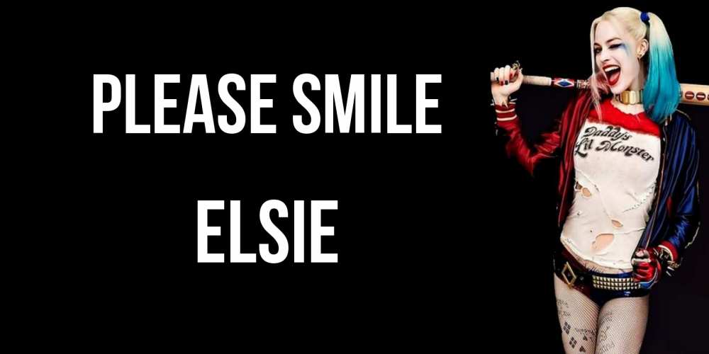 Greetings card с именем, Elsie Please smile пожелания быть позитивным Greetings with text for free download 