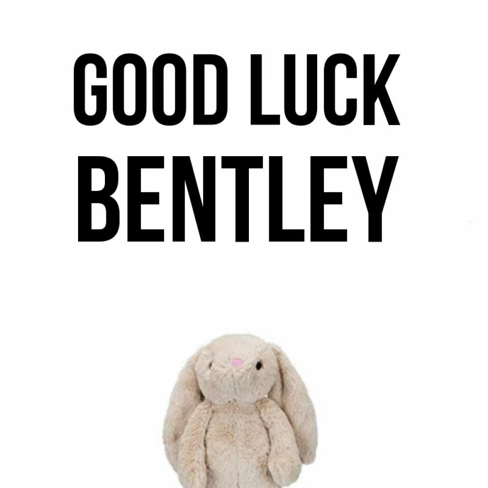 Greetings card с именем, Bentley Good luck сайт создаватель открыток Greetings with text for free download 