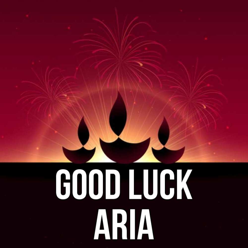 Greetings card с именем, Aria Good luck праздник Greetings with text for free download 