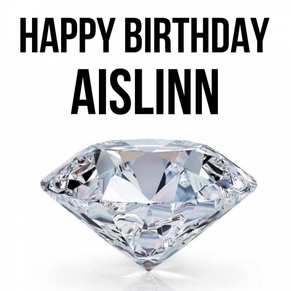 Greetings card с именем, Aislinn Happy Birthday к пожеланием быть богатым Greetings with text for free download 