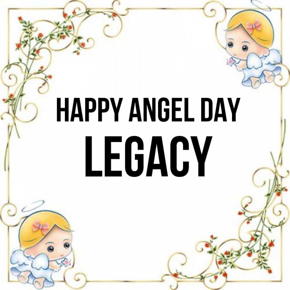 Greetings card с именем, Legacy happy angel day девочки ангелы Greetings with text for free download 