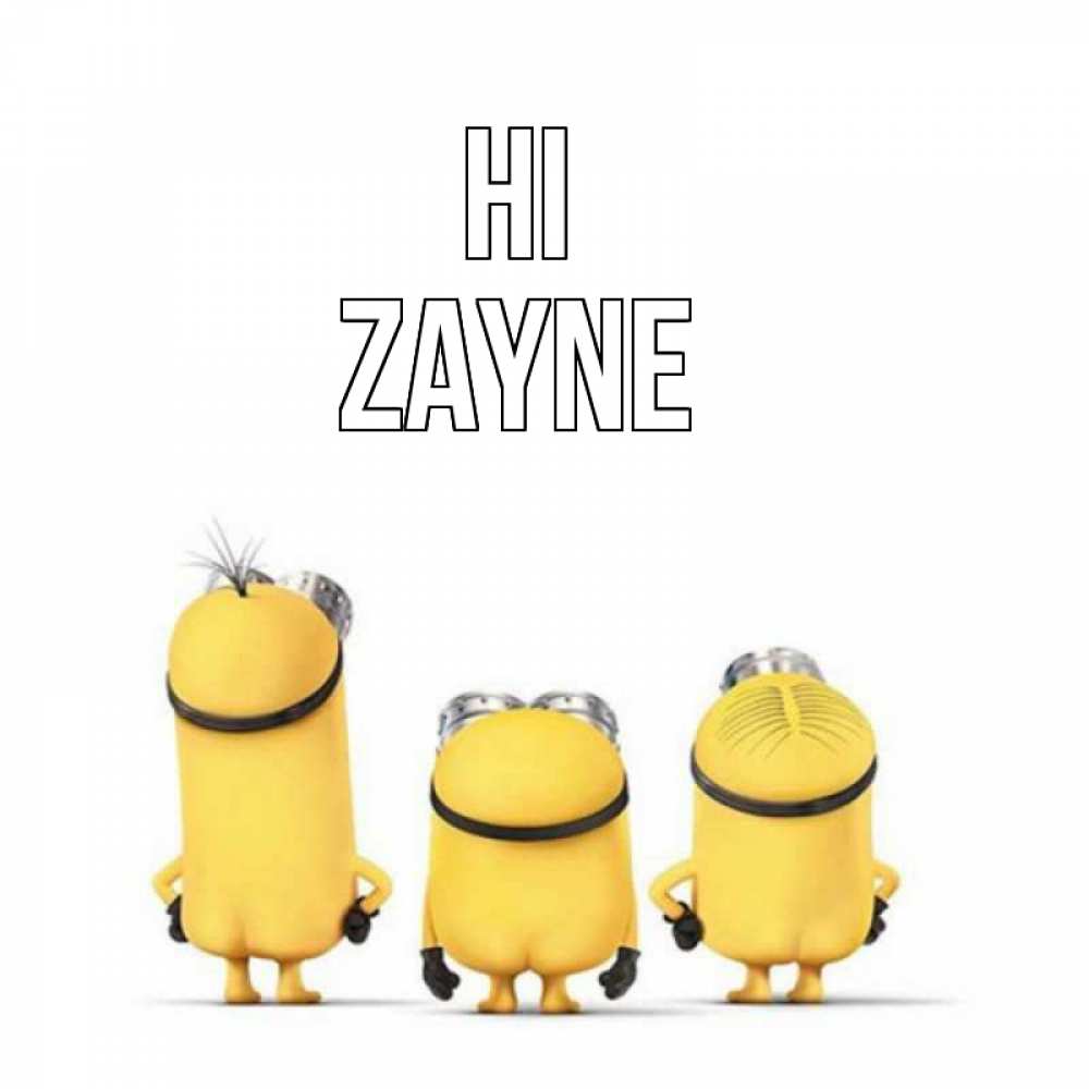 Greetings card с именем, Zayne Hi приветики Greetings with text for free download 
