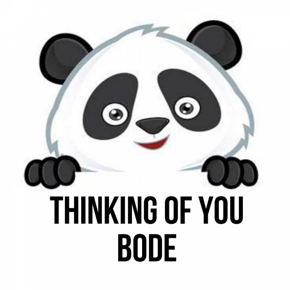 Greetings card с именем, Bode Thinking of you открытка для любимого Greetings with text for free download 