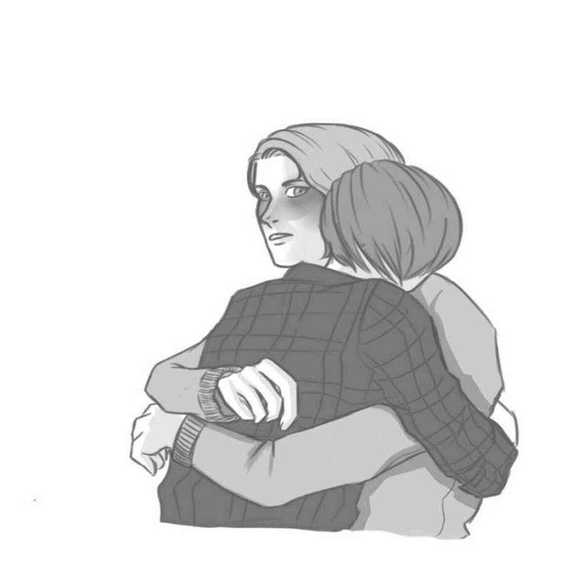 Открытка обнимаются  карандашом рисунок  I want to hug you 