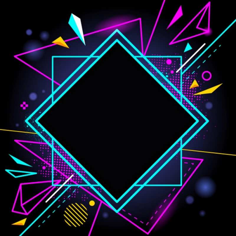 Открытка абстракция  рамочки  Good luck 