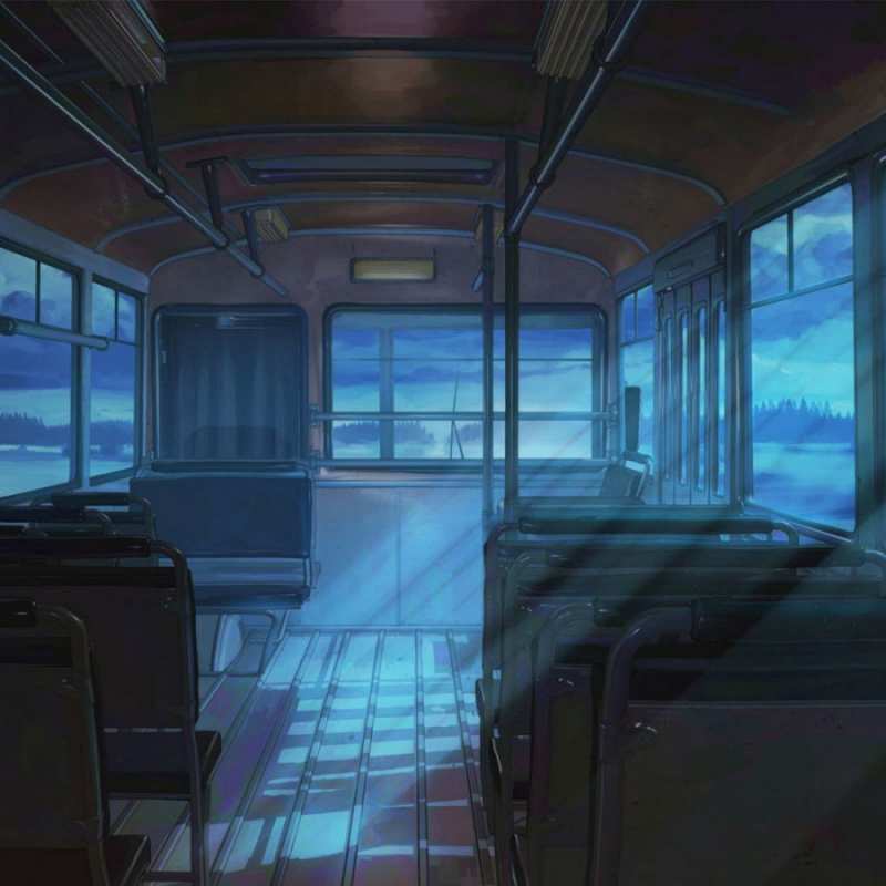 Открытка автобус пустой  тоска  I miss you 