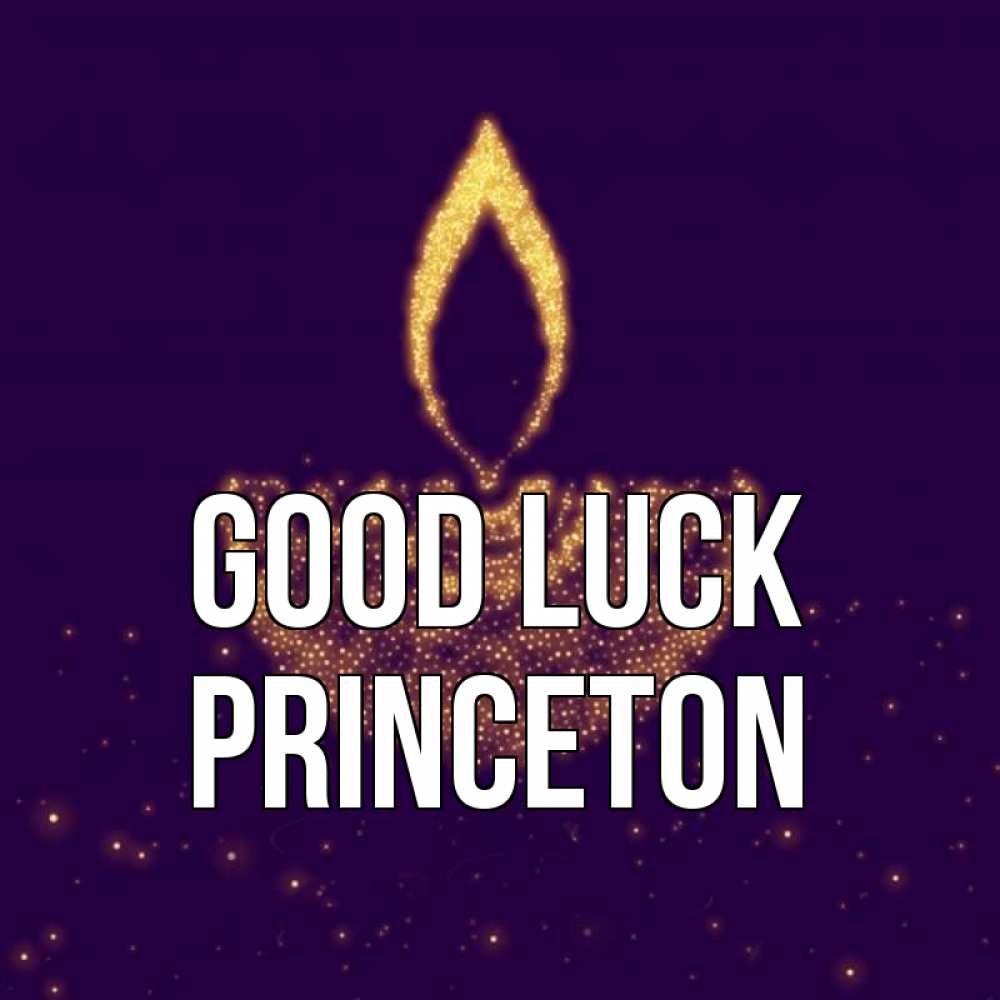 Greetings card с именем, Princeton Good luck пусть повезет 2 Greetings with text for free download 