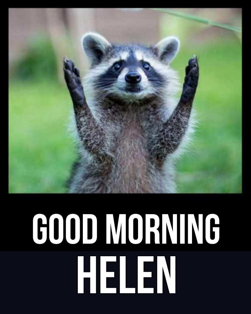 Greetings card с именем, Helen Good morning хорошее настроение утречком Greetings with text for free download 