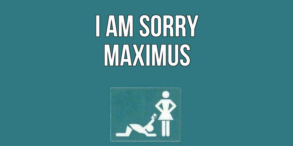 Greetings card с именем, Maximus I am sorry прости Greetings with text for free download 