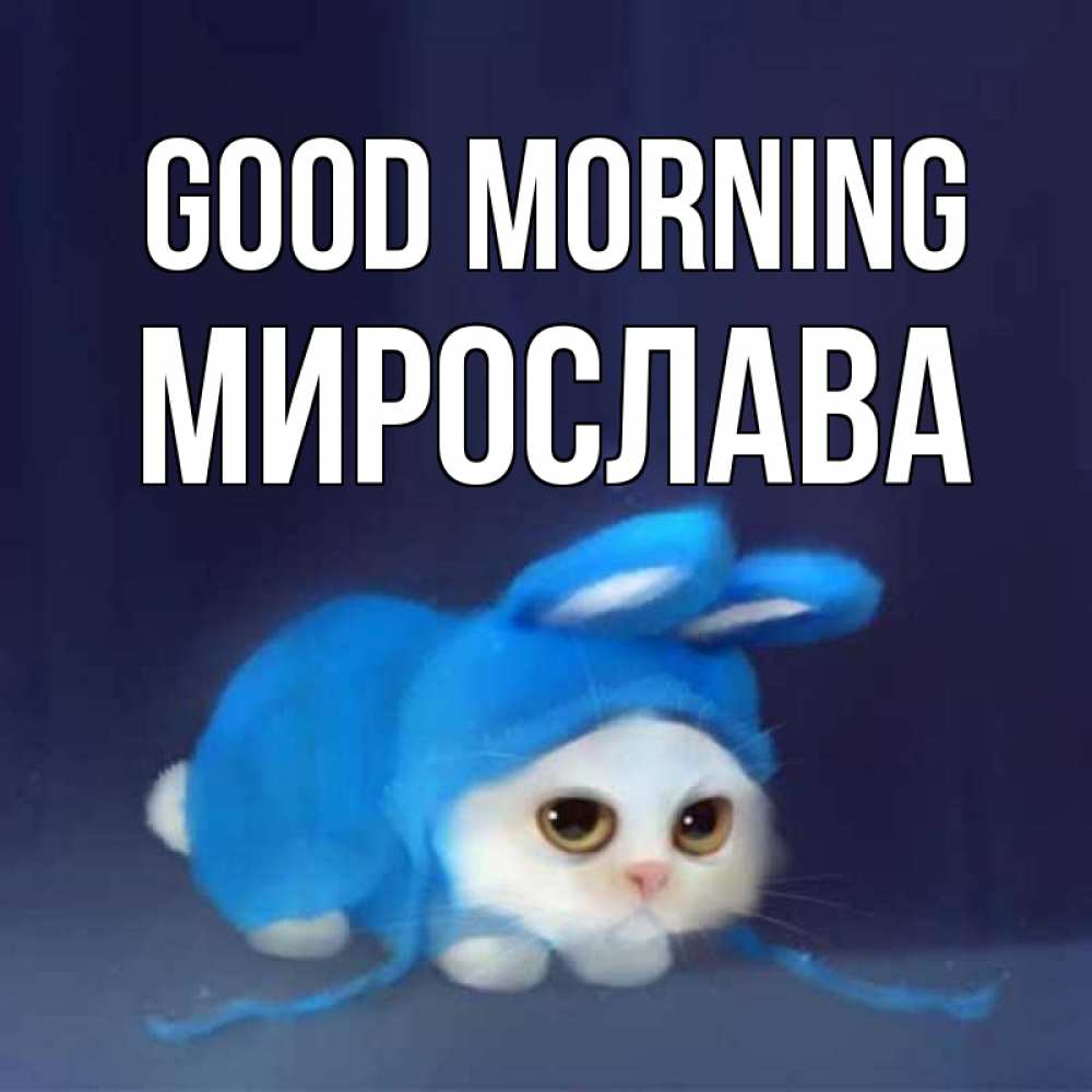 Greetings card с именем, Мирослава Good morning открытки красивые скачать бесплатно Greetings with text for free download 