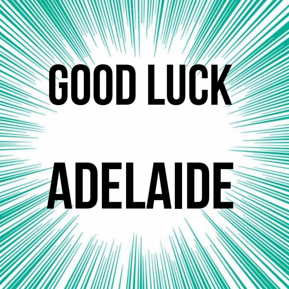 Greetings card с именем, Adelaide Good luck на удачу Greetings with text for free download 