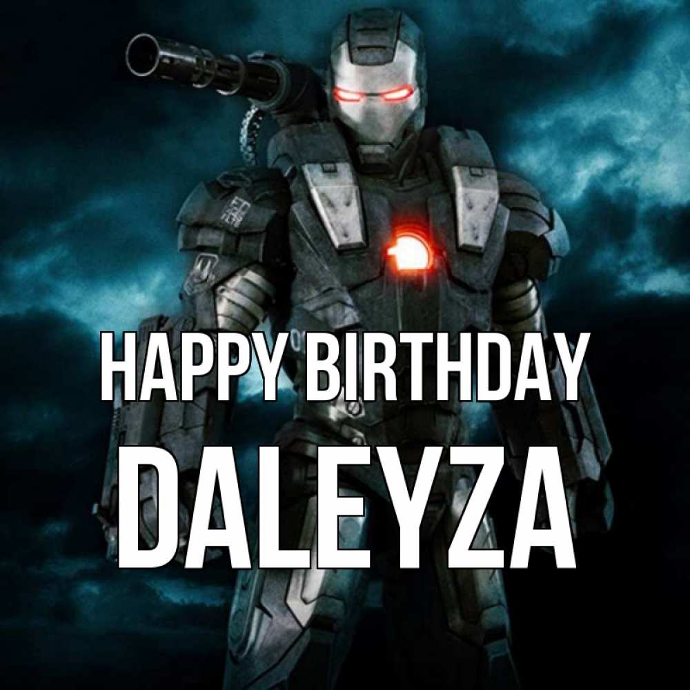 Greetings card с именем, Daleyza Happy Birthday марвел супергерой в новом костюме Greetings with text for free download 