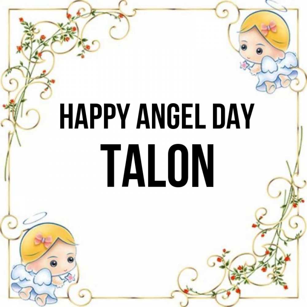 Greetings card с именем, Talon happy angel day девочки ангелы Greetings with text for free download 