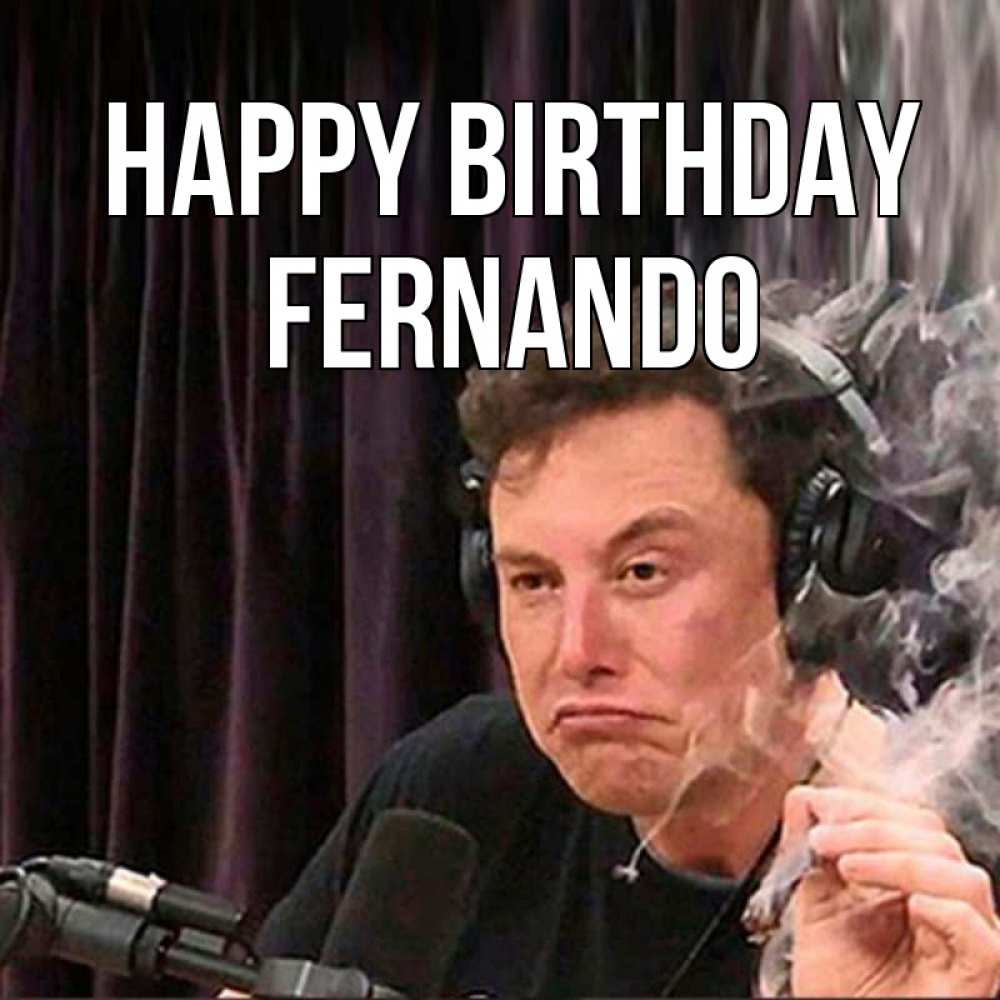 Greetings card с именем, Fernando Happy Birthday МЕМ Greetings with text for free download 