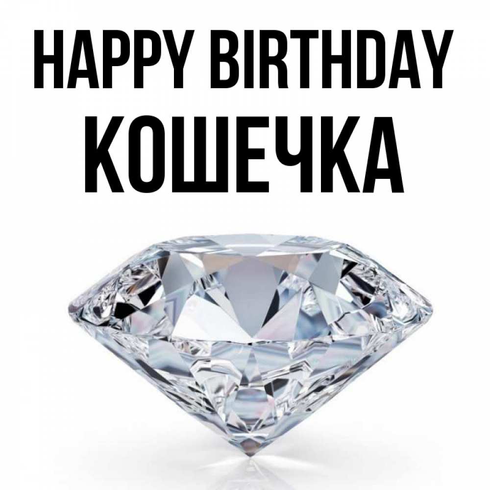 Greetings card с именем, Кошечка Happy Birthday к пожеланием быть богатым Greetings with text for free download 