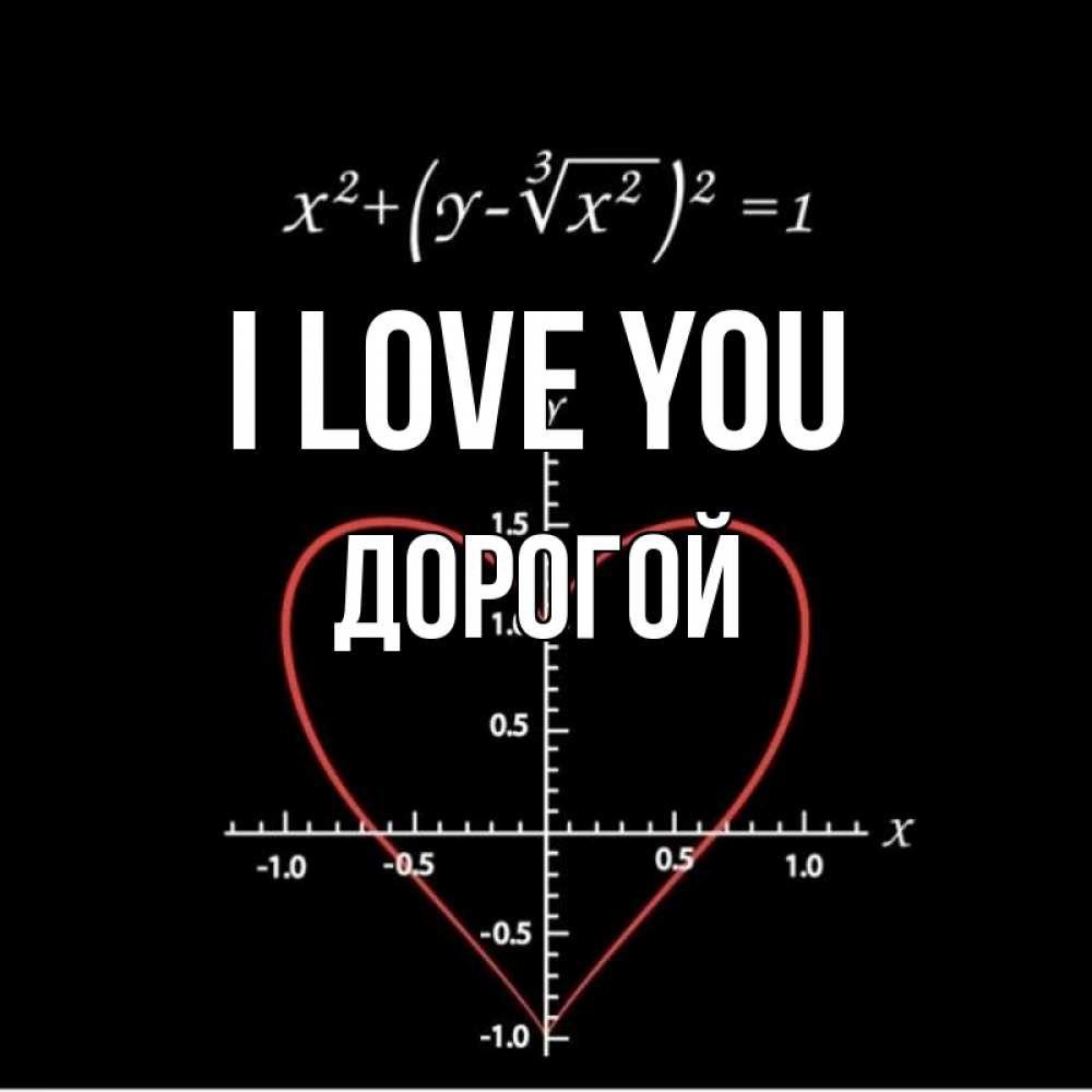 Greetings card с именем, Дорогой I love you сердечная формула Greetings with text for free download 