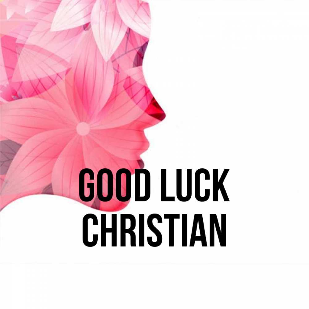 Greetings card с именем, Christian Good luck на удачу Greetings with text for free download 
