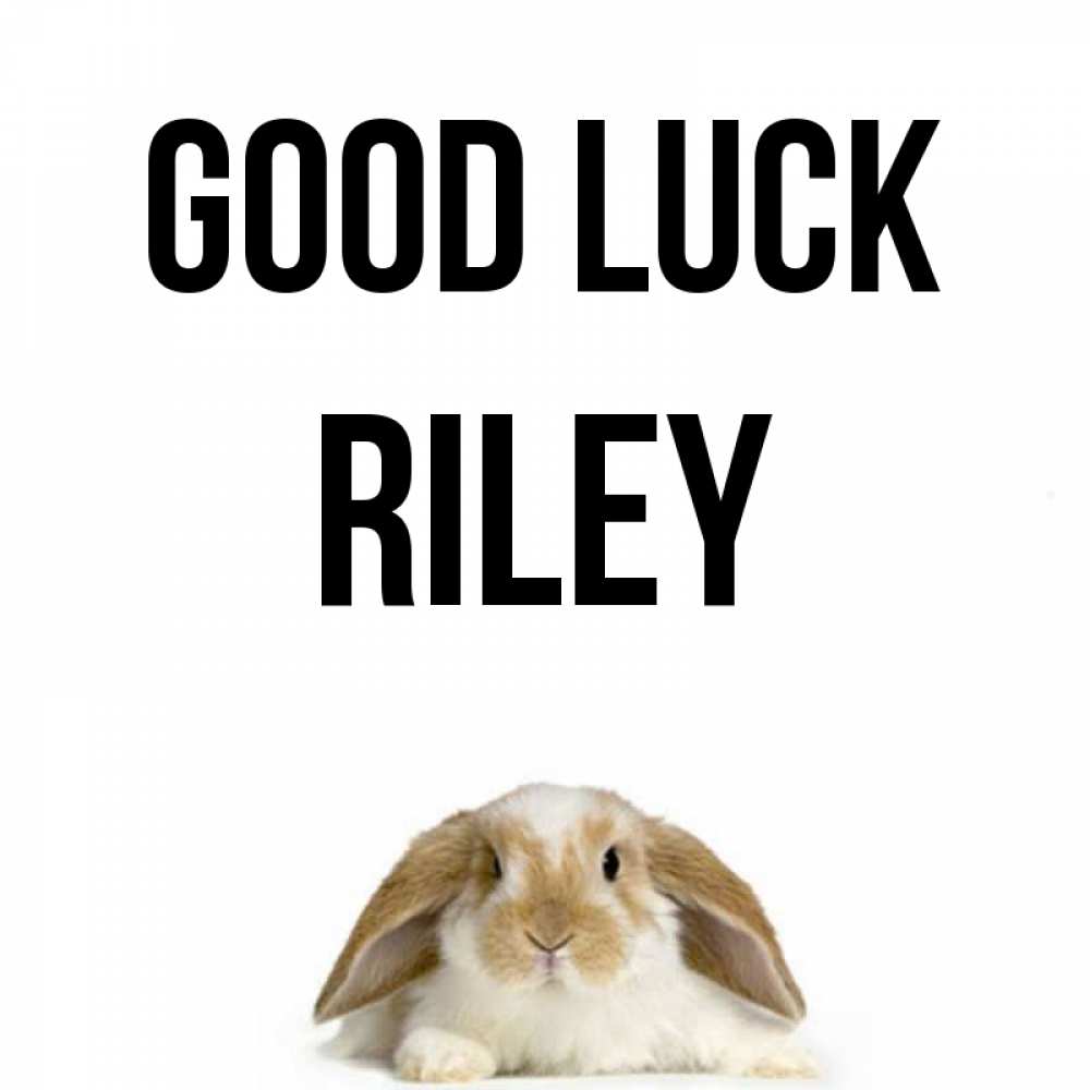 Greetings card с именем, Riley Good luck открытки с произвольным текстом который можно вставить в открытку и создать ее самостоятельно бесплатно онлайн Greetings with text for free download 