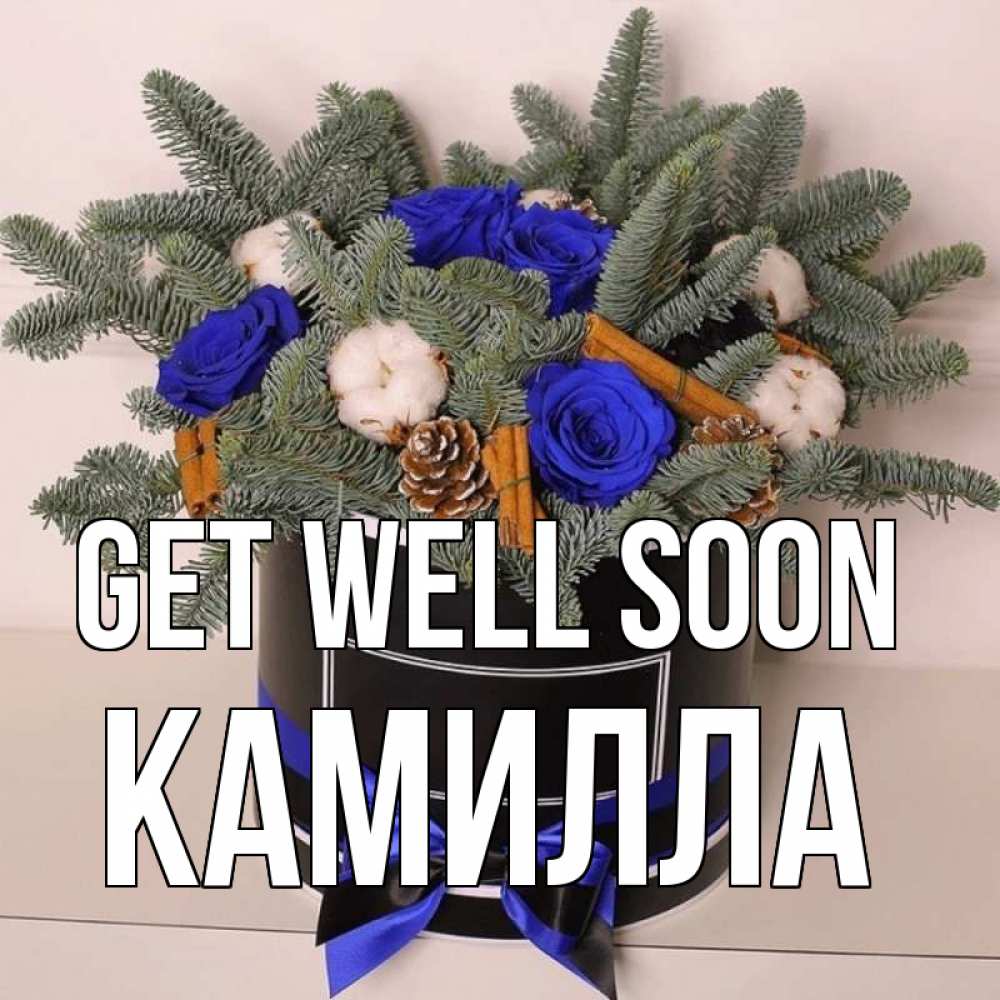 Greetings card с именем, Камилла Get well soon короче кто то загрузил эти шишки Greetings with text for free download 