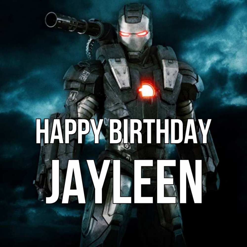 Greetings card с именем, Jayleen Happy Birthday марвел супергерой в новом костюме Greetings with text for free download 